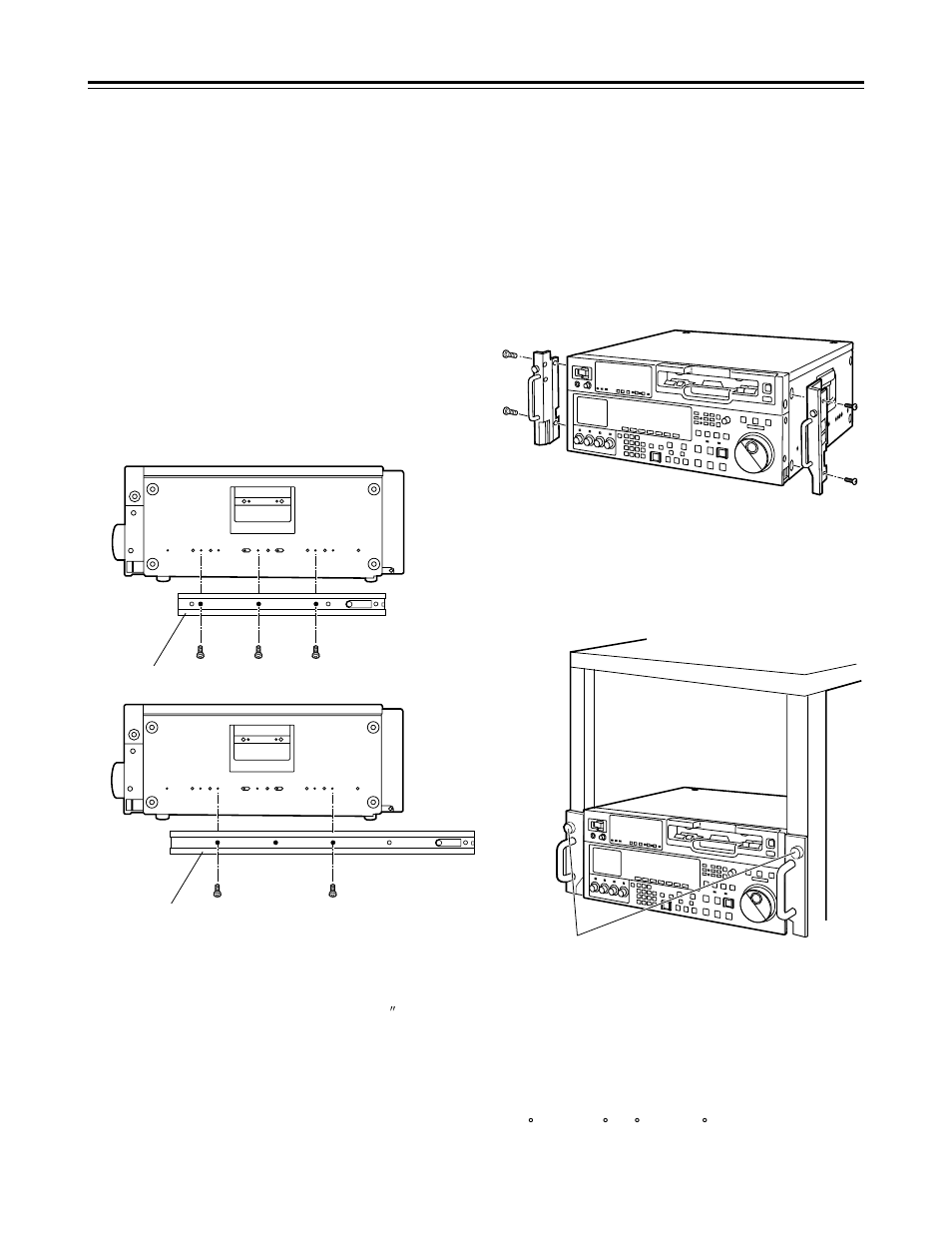 Rack mounting | Panasonic AJ-HD1700PE User Manual | Page 116 / 134