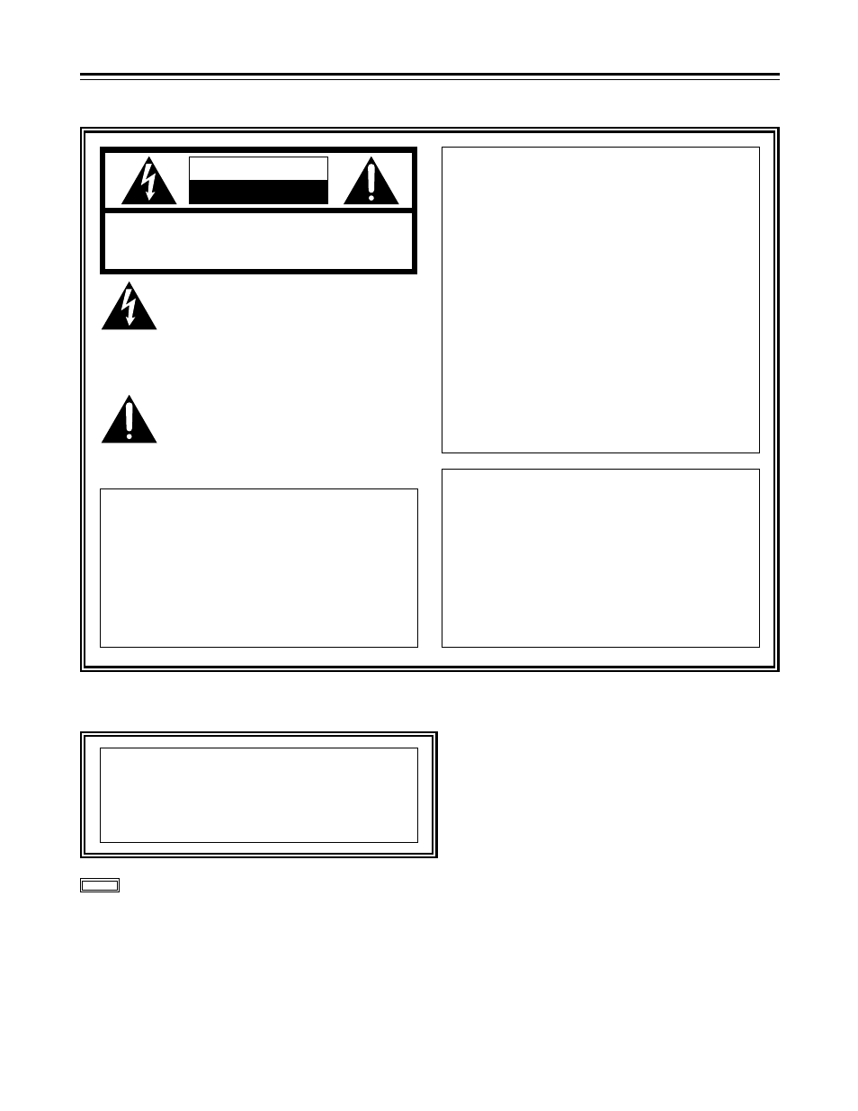 For your safety, For u.s.a. and canada, For europe caution | Notice (u.s.a. only) | Panasonic AJ-HD1700PE User Manual | Page 3 / 134