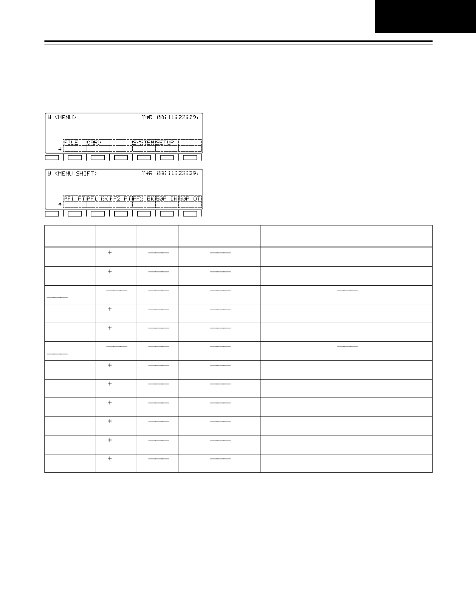 Menu, Function menus | Panasonic AJ-HD1700PE User Manual | Page 57 / 134
