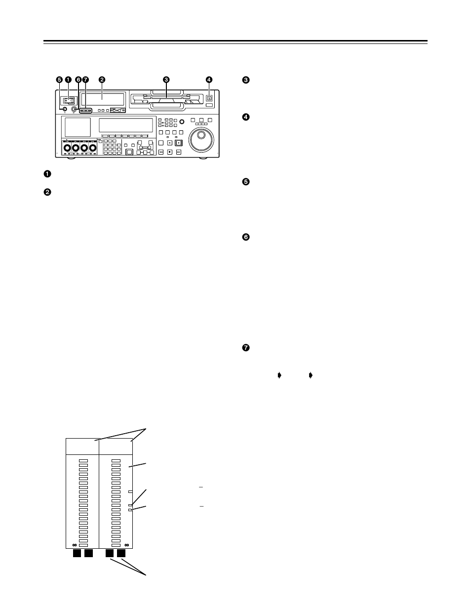 Parts and thier functions, Front panel, Parts and their functions | Push lock, Push-inter, Unity | Panasonic AJ-HD1700PE User Manual | Page 8 / 134
