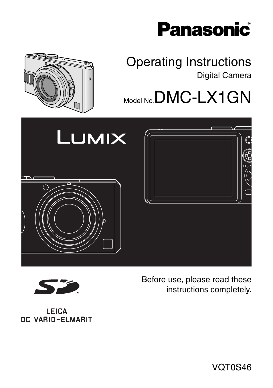 Panasonic DMC-LX1GN User Manual | 128 pages