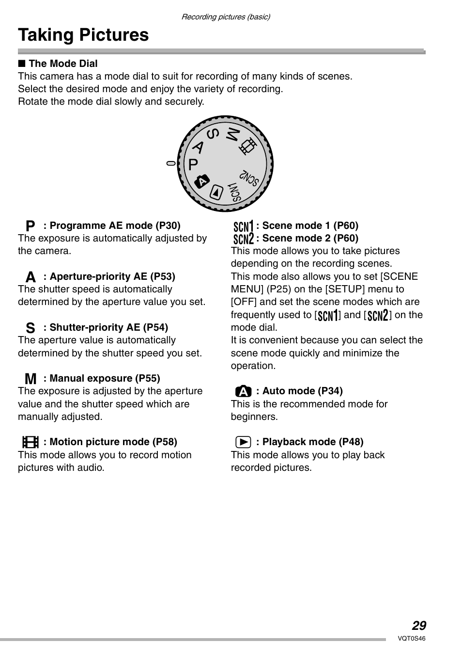 Taking pictures | Panasonic DMC-LX1GN User Manual | Page 29 / 128