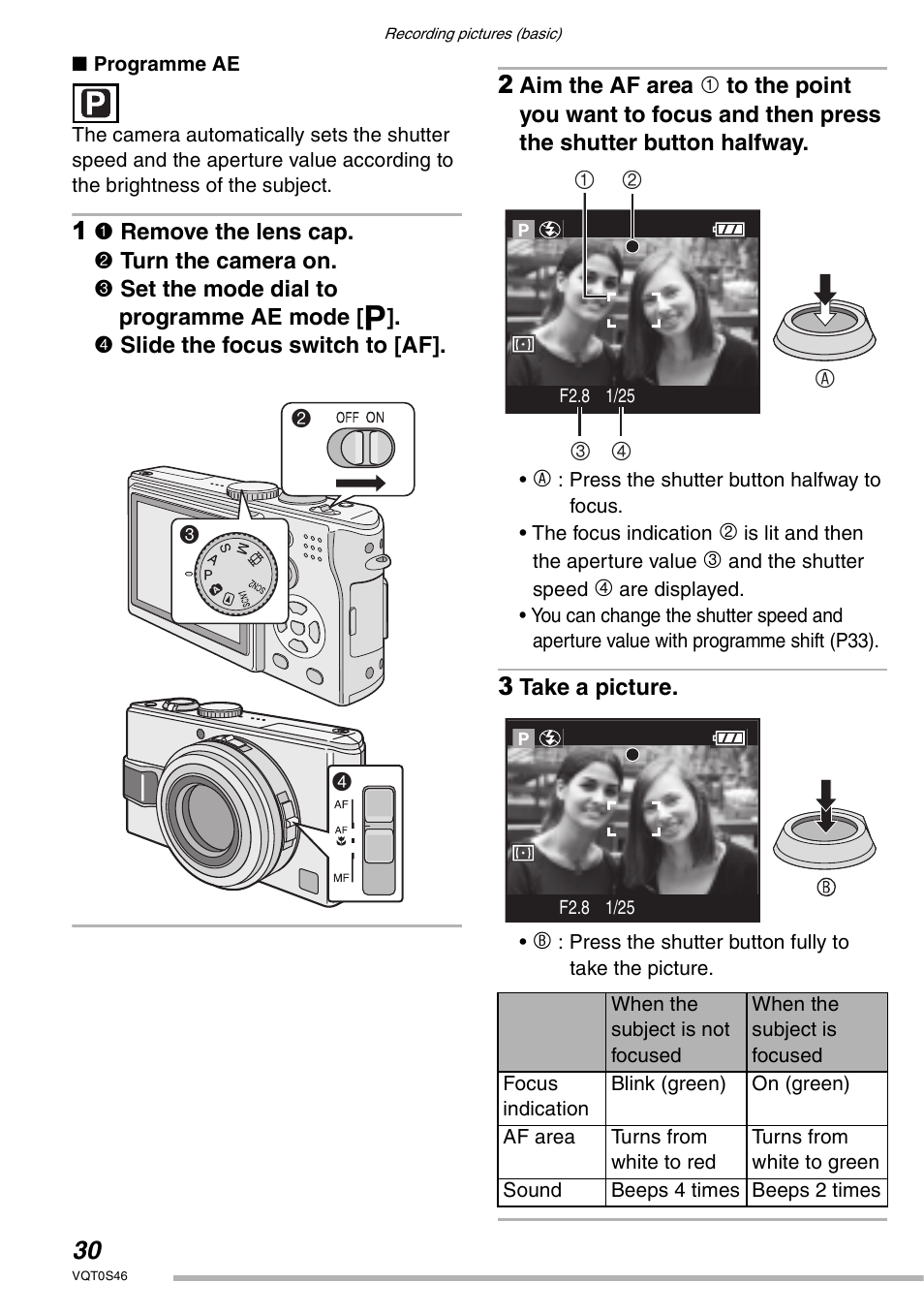 1 2 3 4 a | Panasonic DMC-LX1GN User Manual | Page 30 / 128