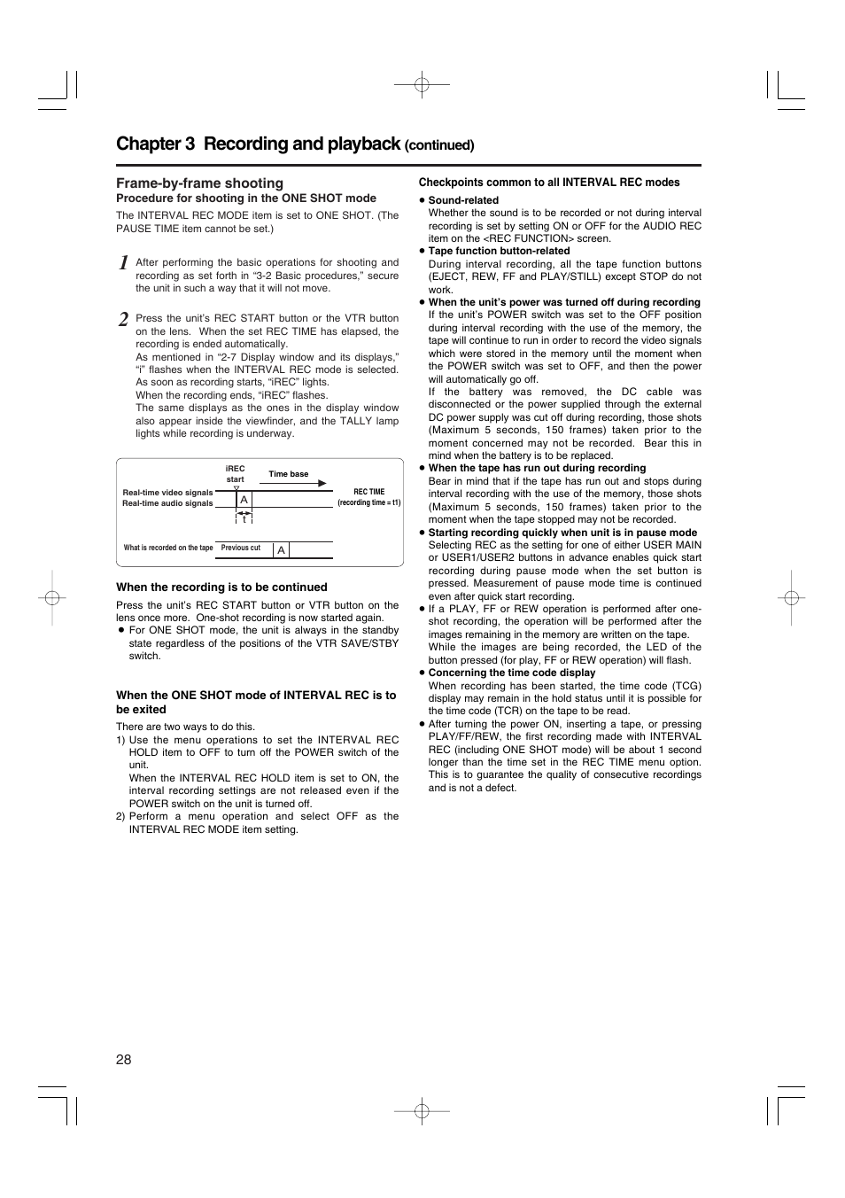 Chapter 3 recording and playback | Panasonic AJ-HDX900E User Manual | Page 28 / 134