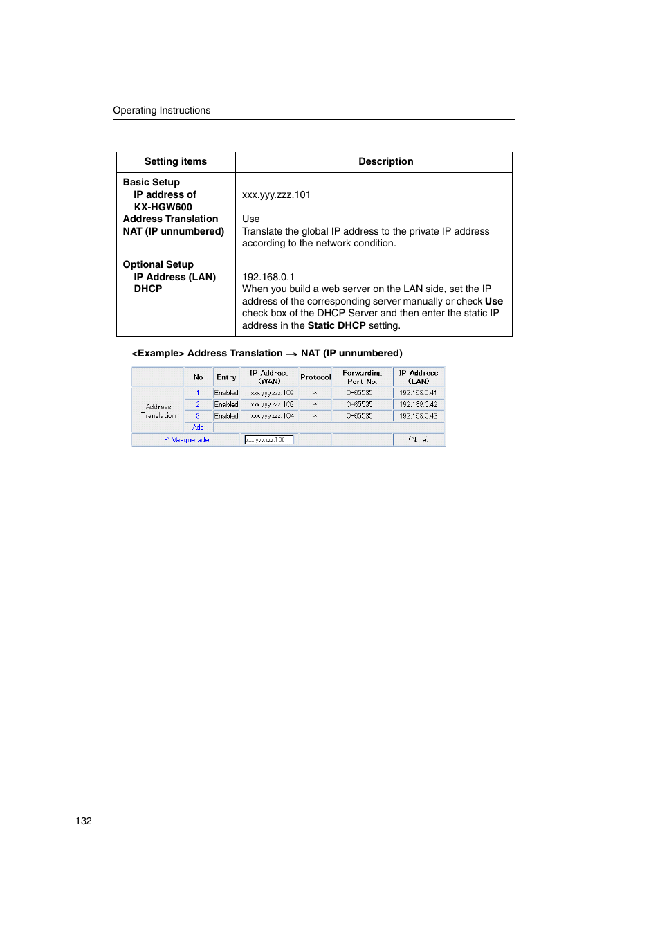 Panasonic KX-HGW600 User Manual | Page 132 / 152