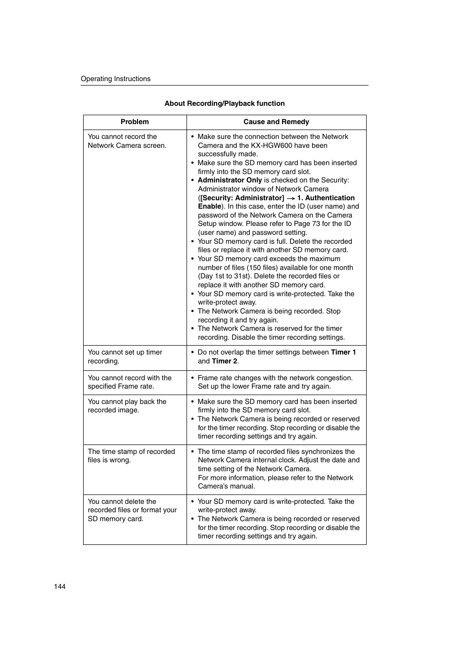 Panasonic KX-HGW600 User Manual | Page 144 / 152