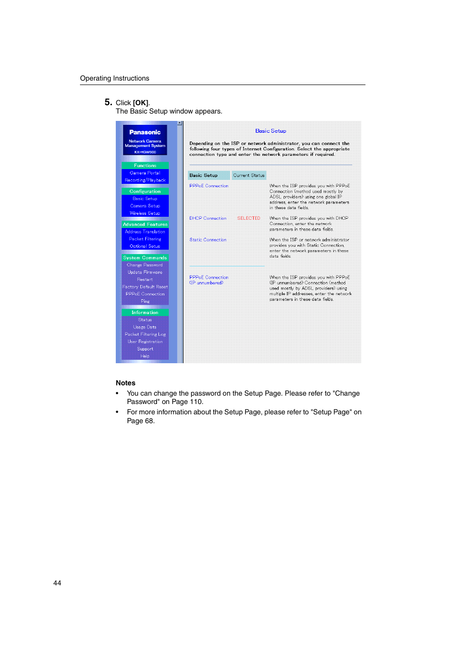Panasonic KX-HGW600 User Manual | Page 44 / 152