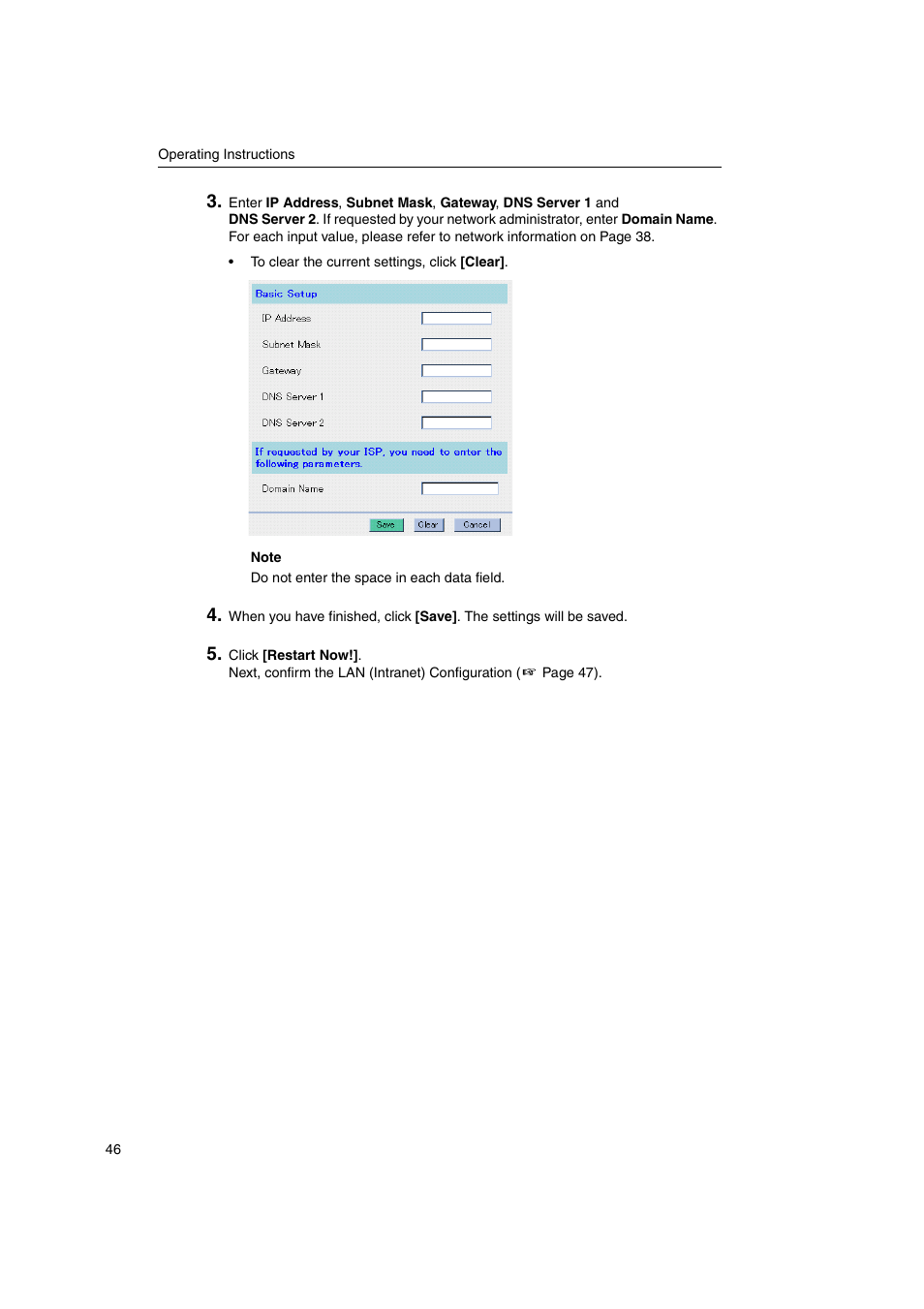 Panasonic KX-HGW600 User Manual | Page 46 / 152