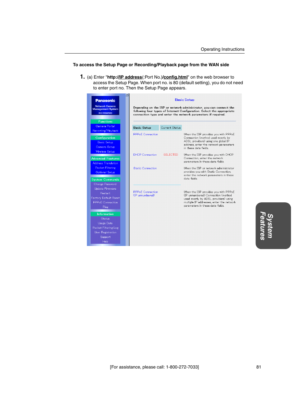 System featur es | Panasonic KX-HGW600 User Manual | Page 81 / 152