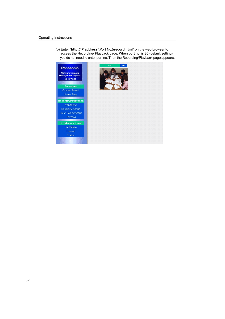 Panasonic KX-HGW600 User Manual | Page 82 / 152