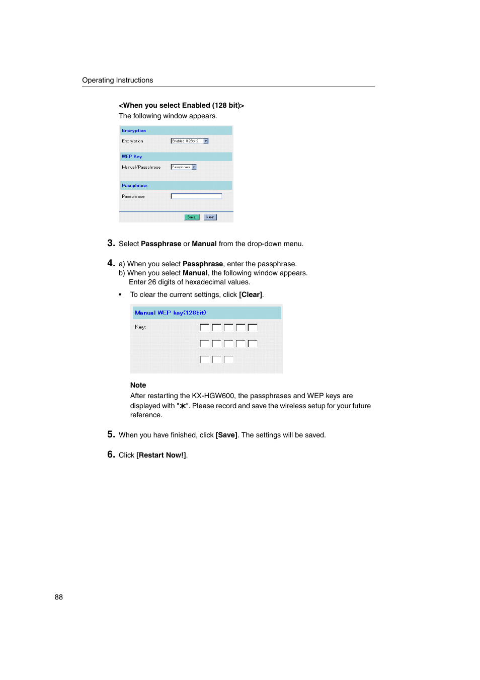 Panasonic KX-HGW600 User Manual | Page 88 / 152