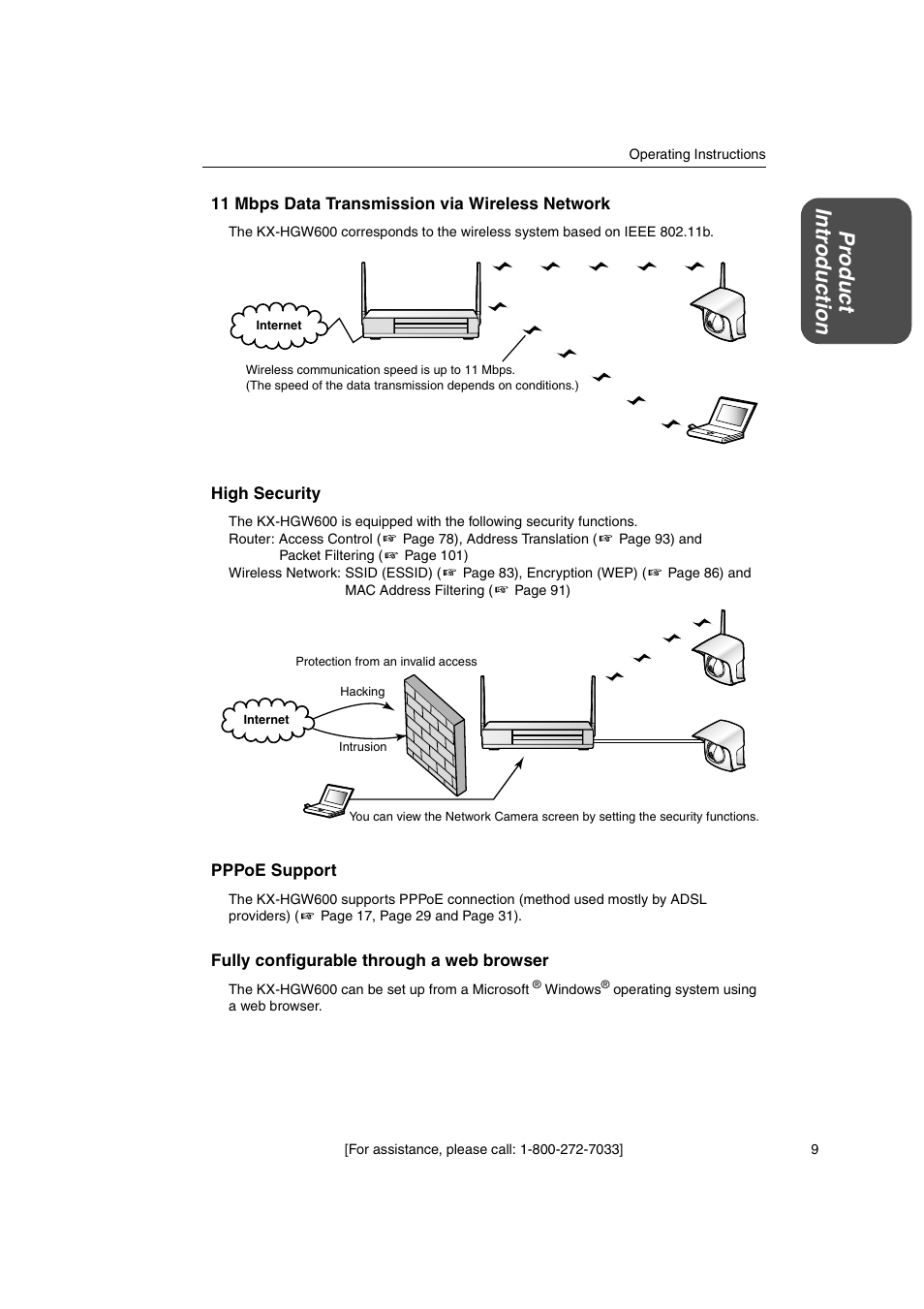Panasonic KX-HGW600 User Manual | Page 9 / 152
