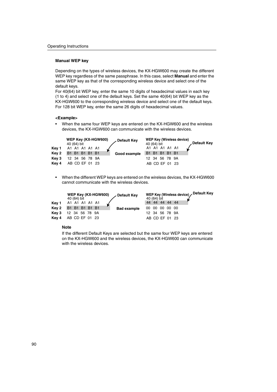 Panasonic KX-HGW600 User Manual | Page 90 / 152