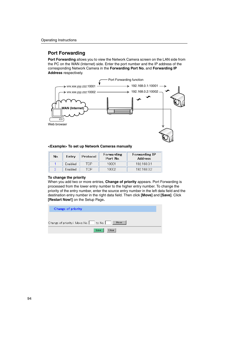 Port forwarding | Panasonic KX-HGW600 User Manual | Page 94 / 152