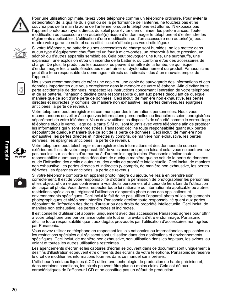 Panasonic EB-X400 User Manual | Page 21 / 45