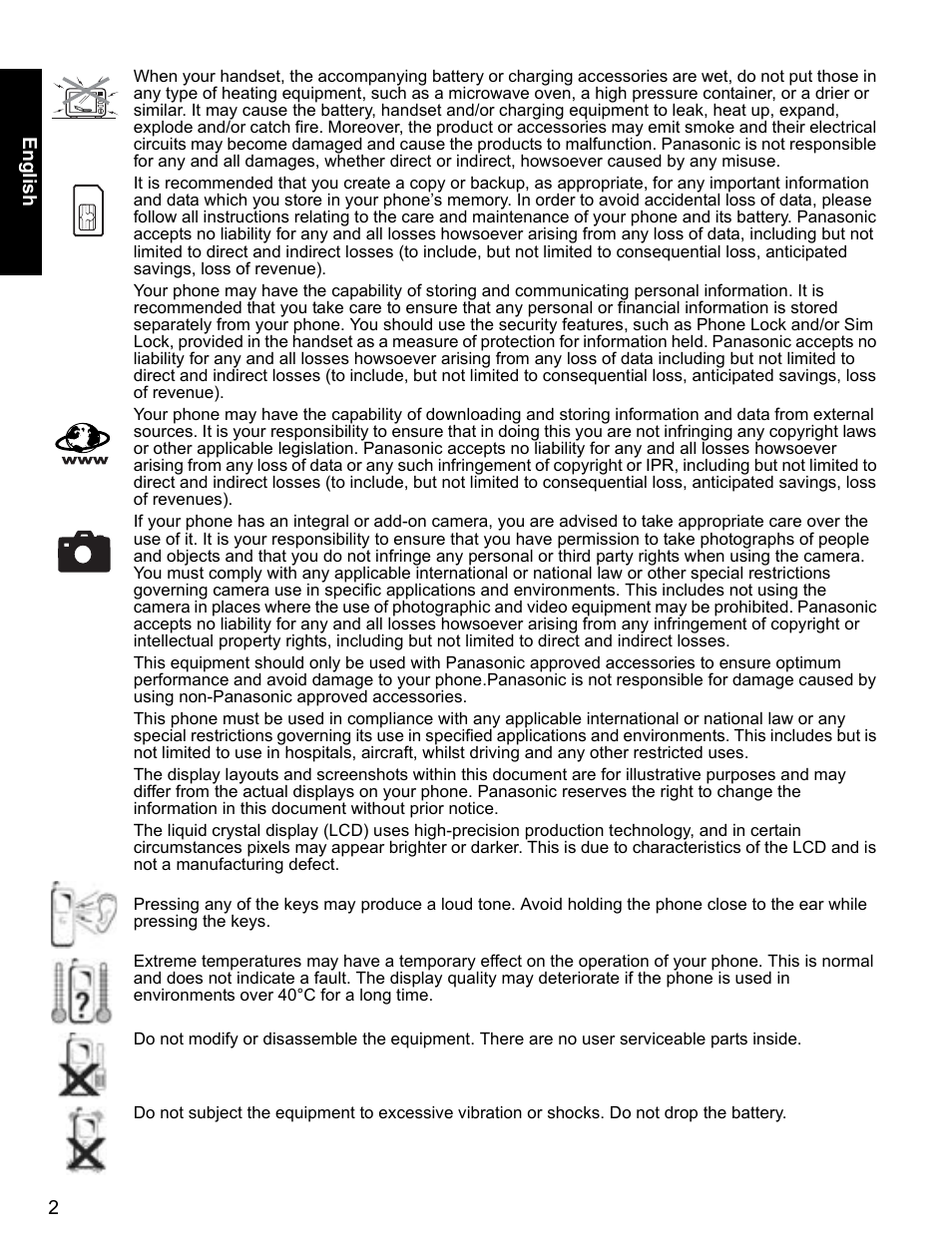 Panasonic EB-X400 User Manual | Page 3 / 45