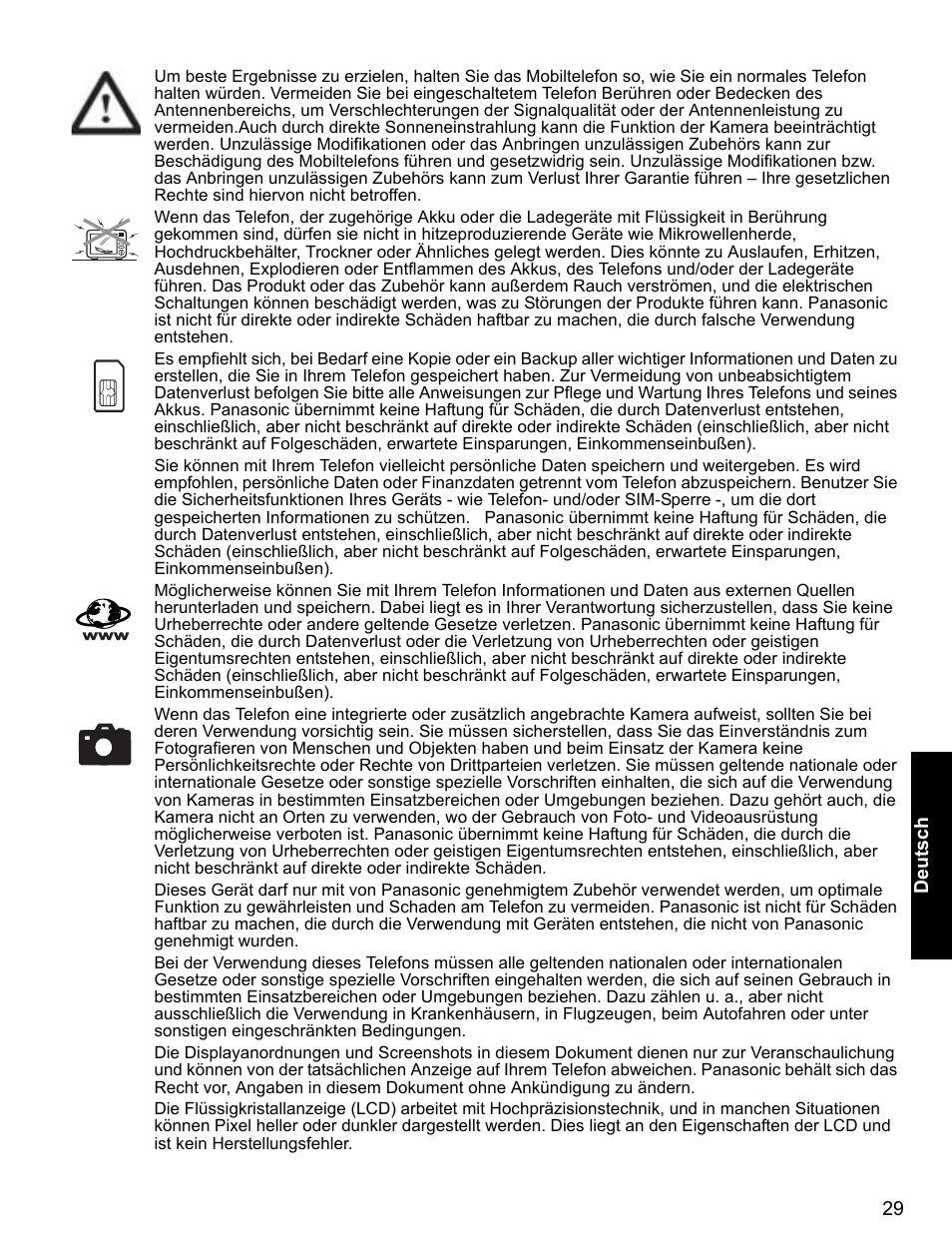 Panasonic EB-X400 User Manual | Page 30 / 45