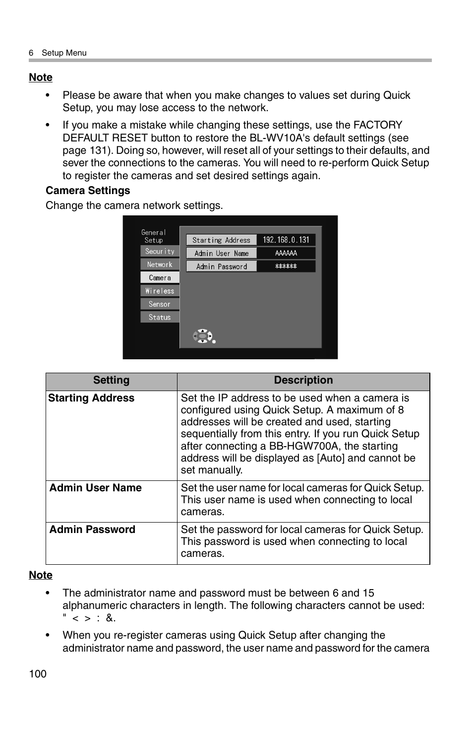 Panasonic BL-WV10A User Manual | Page 100 / 184