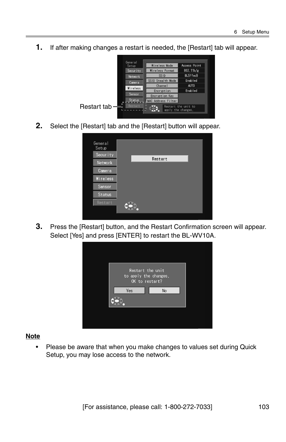 Panasonic BL-WV10A User Manual | Page 103 / 184