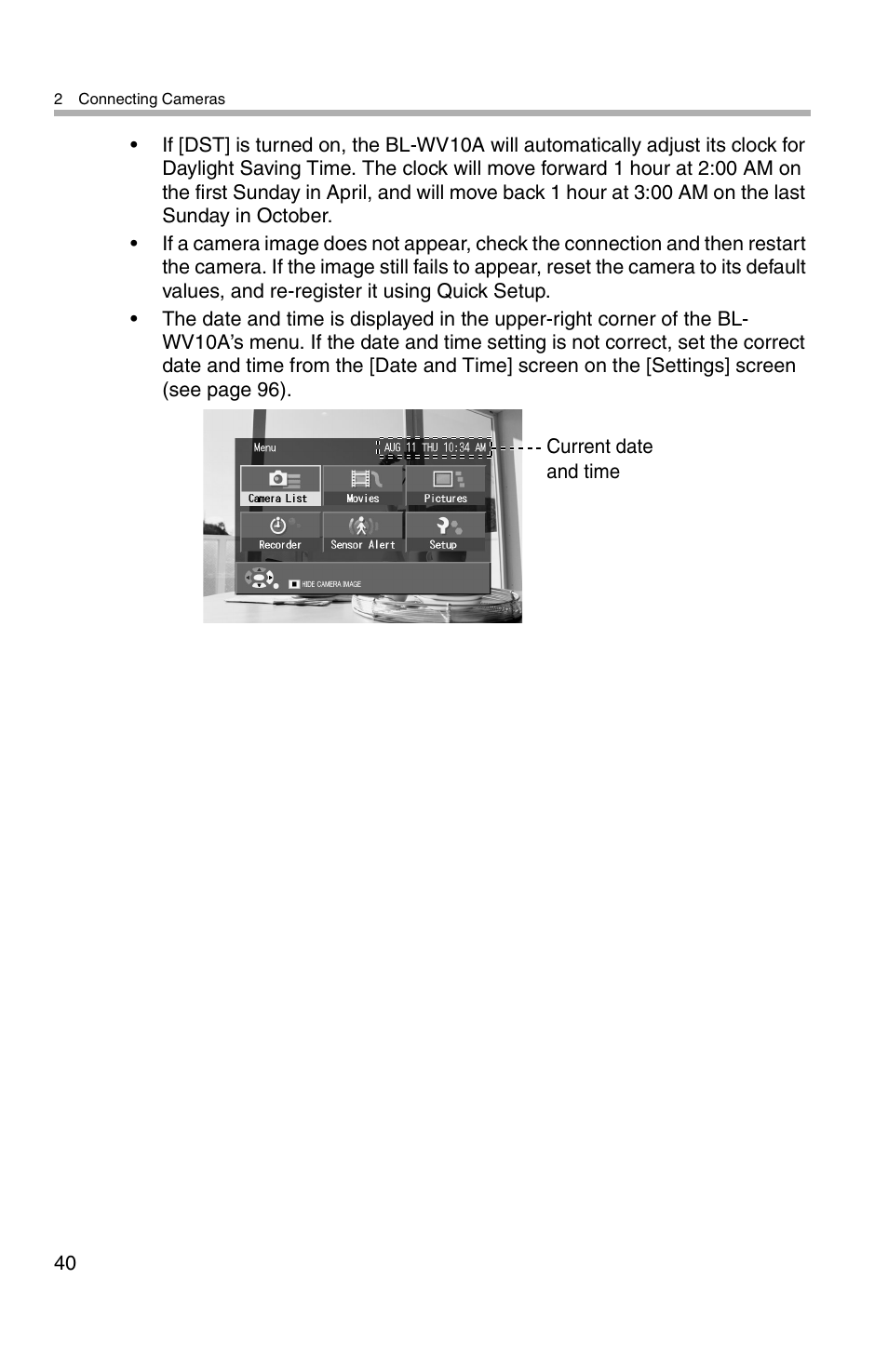 Panasonic BL-WV10A User Manual | Page 40 / 184