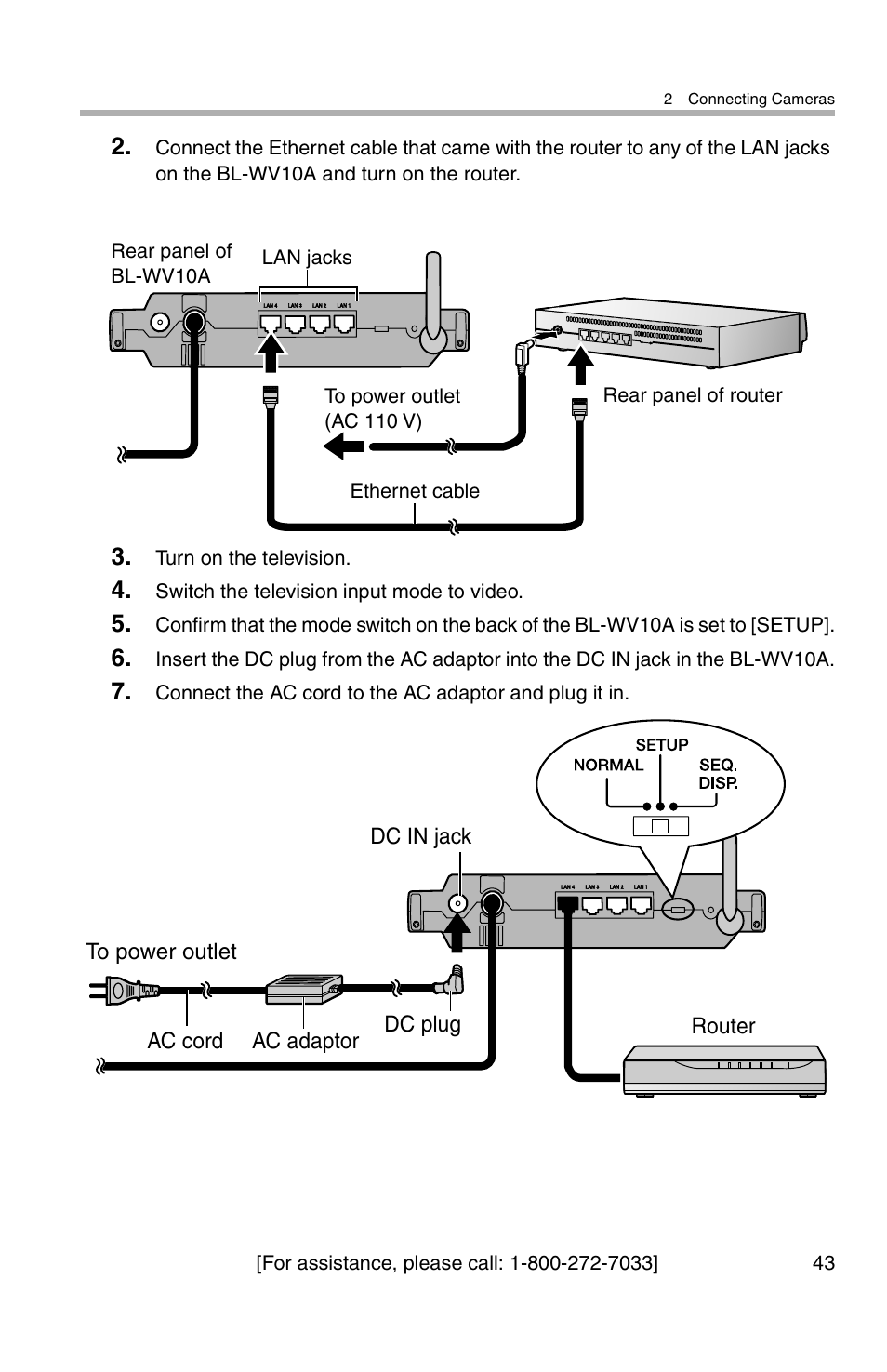 Panasonic BL-WV10A User Manual | Page 43 / 184