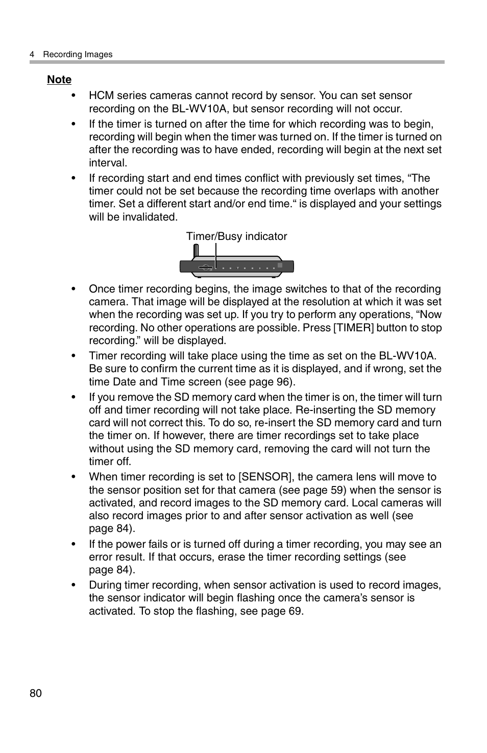 Panasonic BL-WV10A User Manual | Page 80 / 184