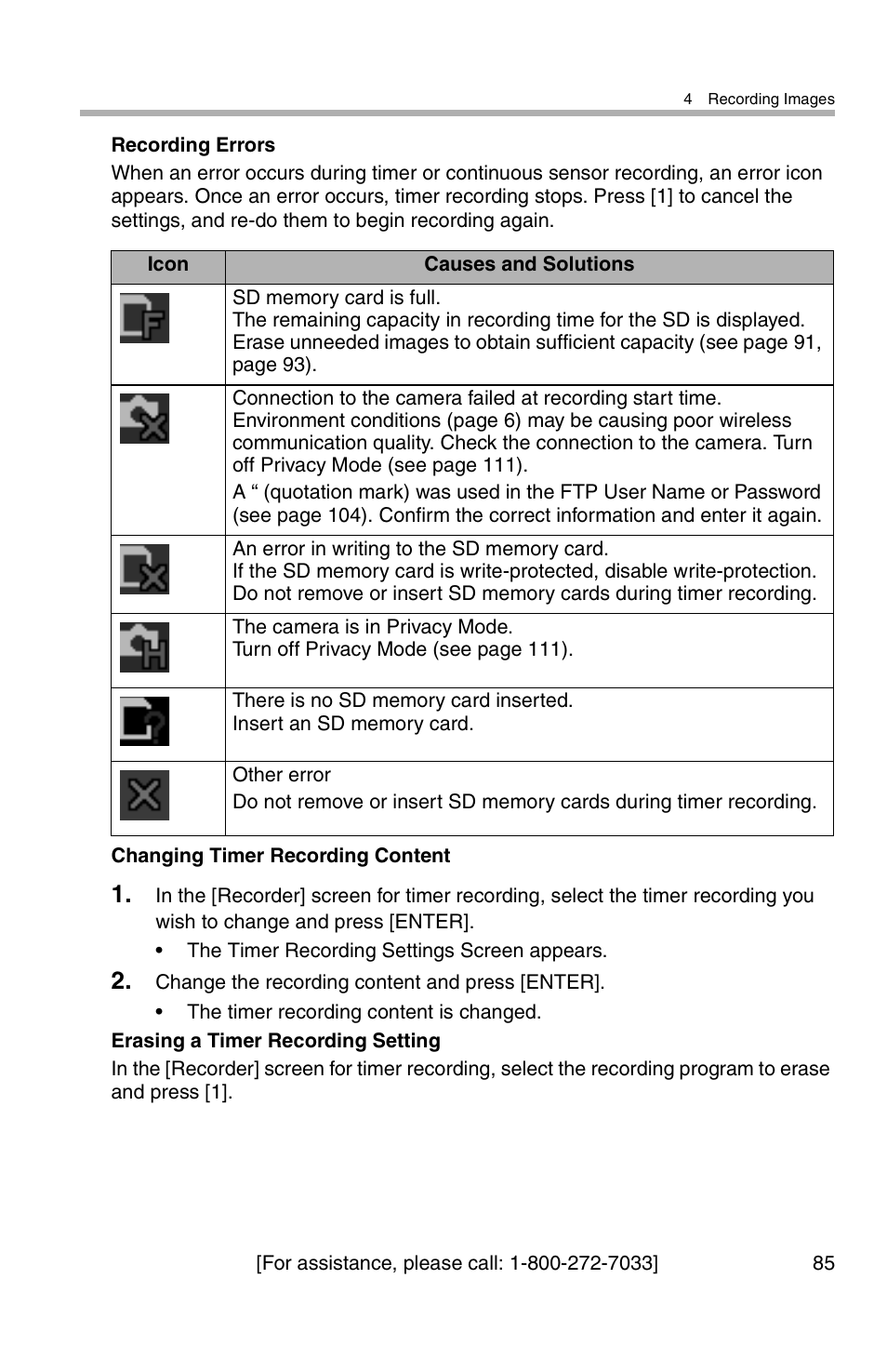 Panasonic BL-WV10A User Manual | Page 85 / 184