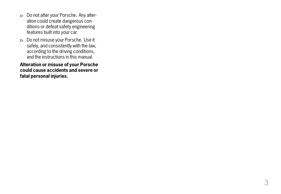 Porsche 911 Carrera User Manual | Page 5 / 355