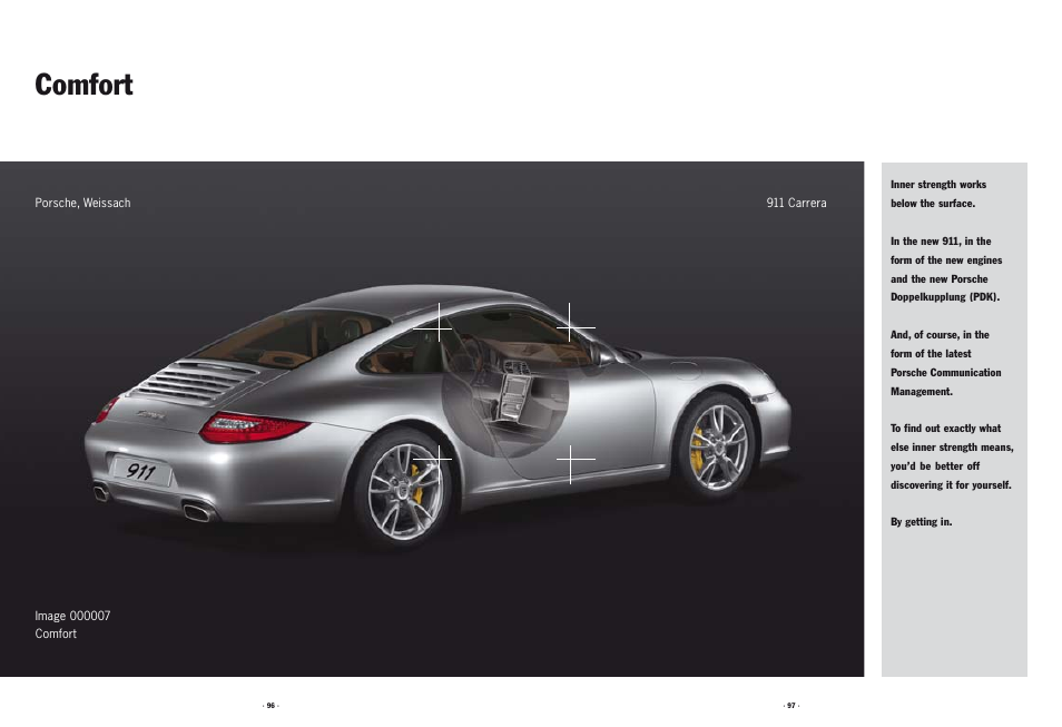 Comfort | Porsche 911 User Manual | Page 47 / 87