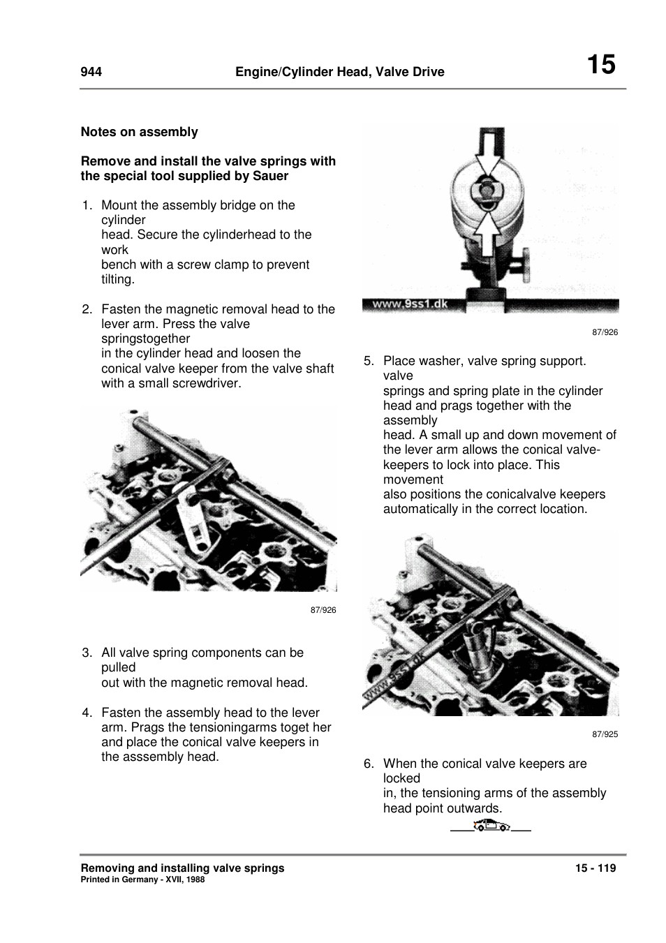 Porsche 944 User Manual | Page 93 / 167