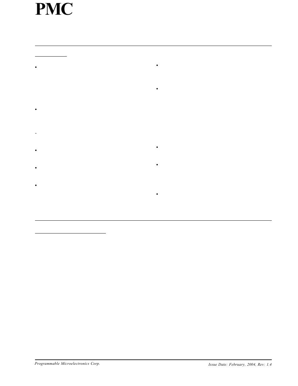 PMC-Sierra Pm25LV512 User Manual | 24 pages