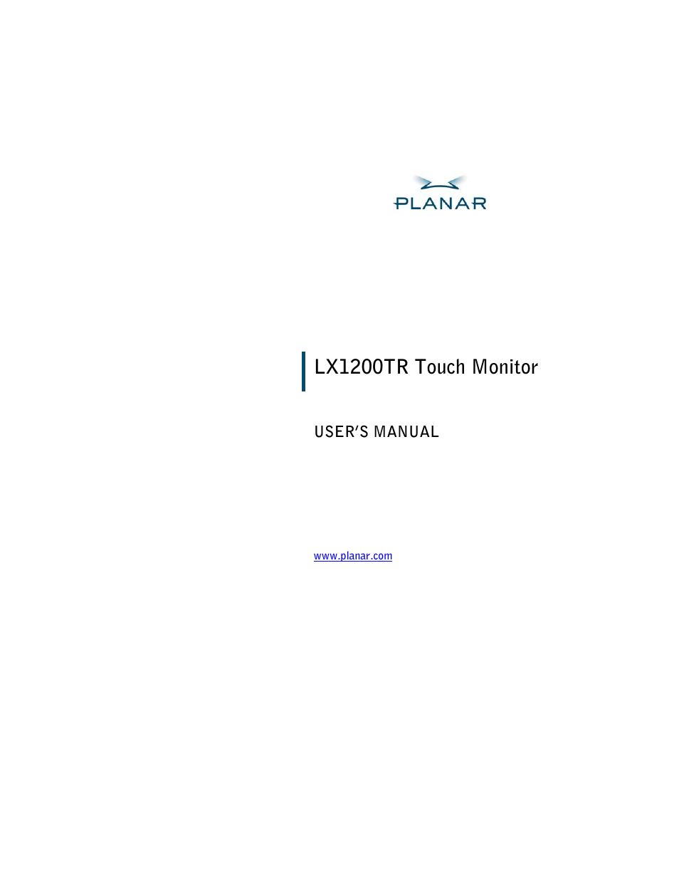 Planar LX1200TR User Manual | 20 pages