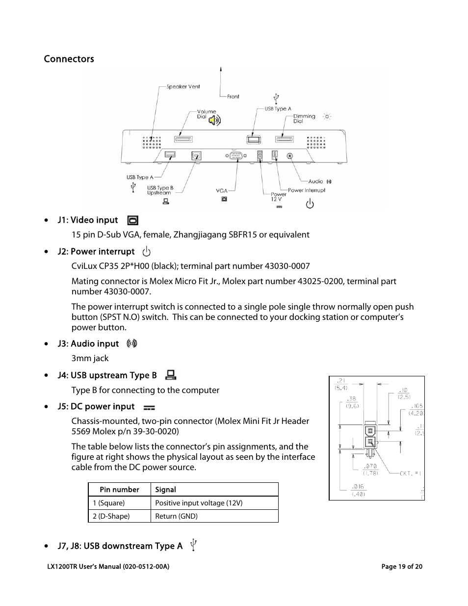 Planar LX1200TR User Manual | Page 19 / 20