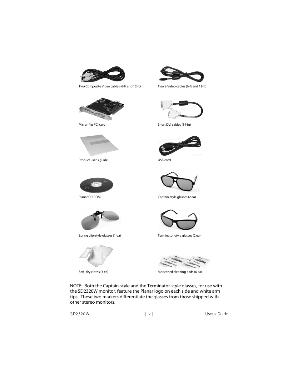 Planar SD2320W User Manual | Page 4 / 20