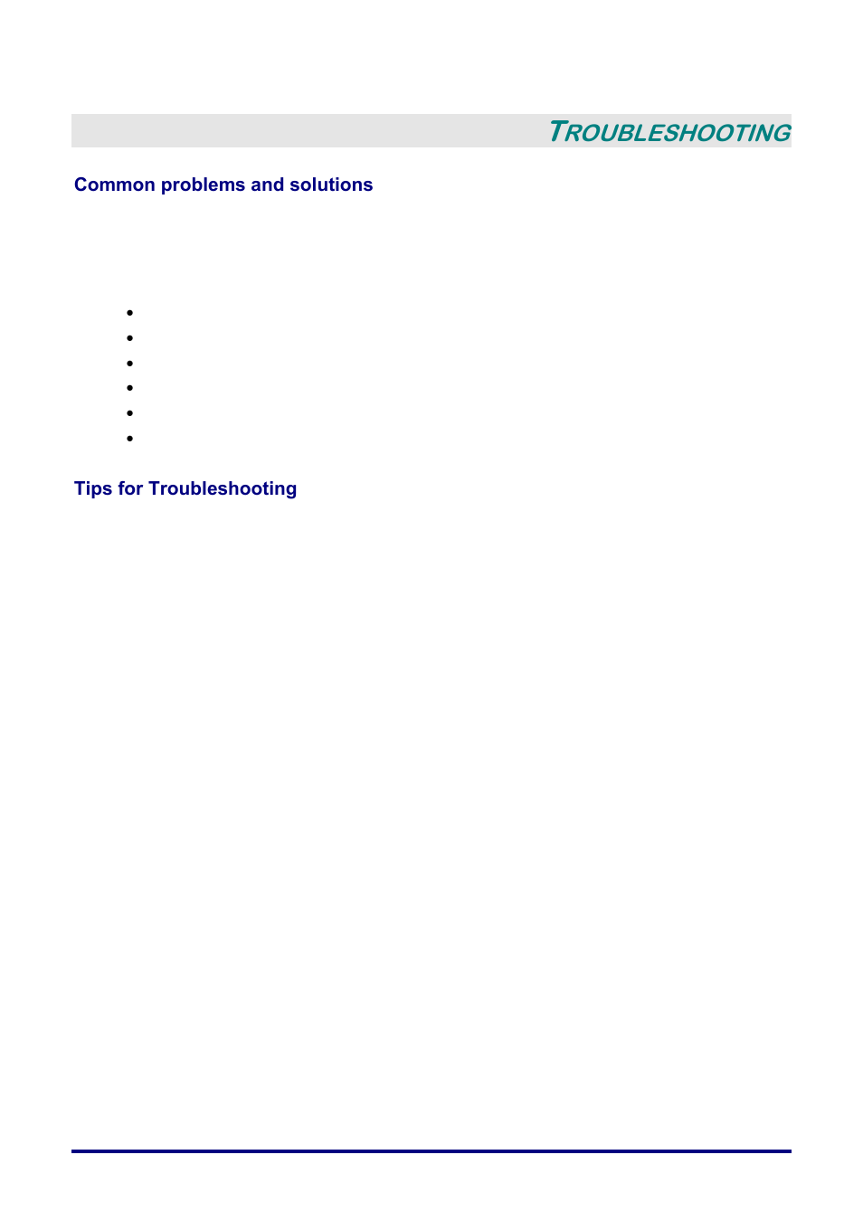 Troubleshooting, Common problems and solutions, Tips for troubleshooting | Ommon problems and solutions, Ips for, Roubleshooting | Planar PR Line PR3020 User Manual | Page 45 / 54