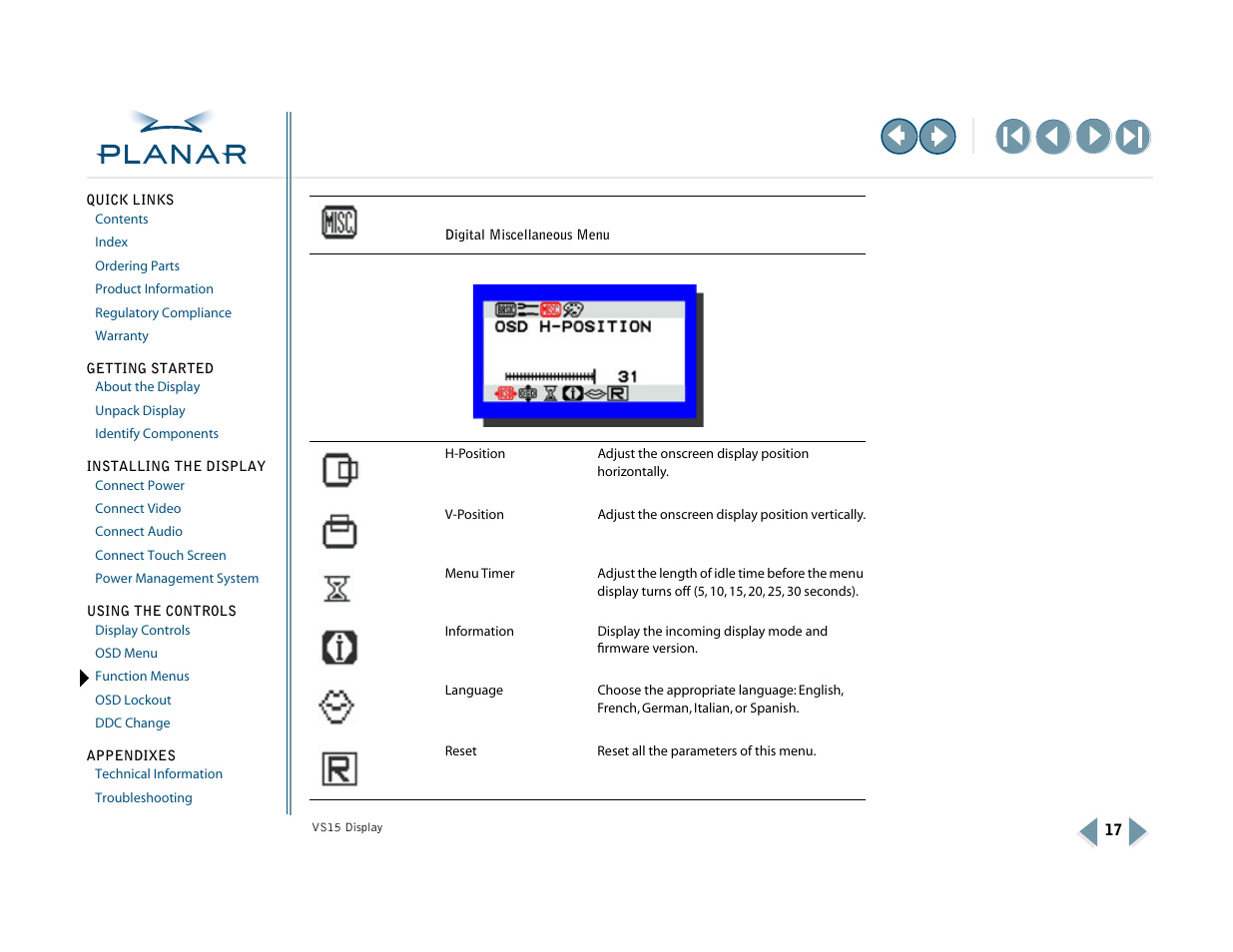 More | Planar VS15XAD-TR User Manual | Page 25 / 37