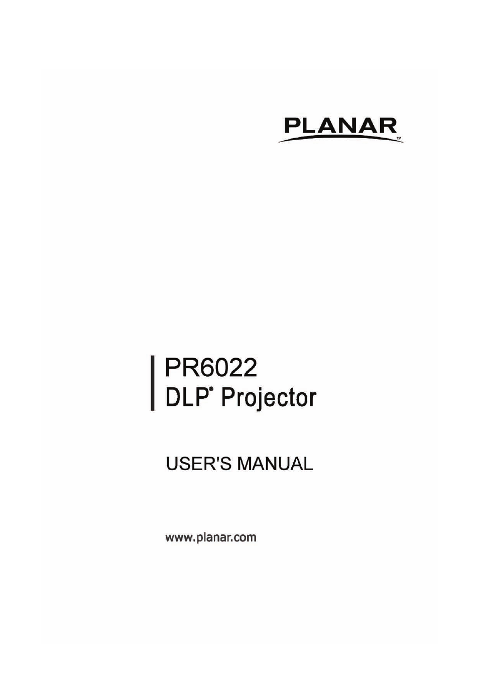 Planar PR Line PR6022 User Manual | 57 pages