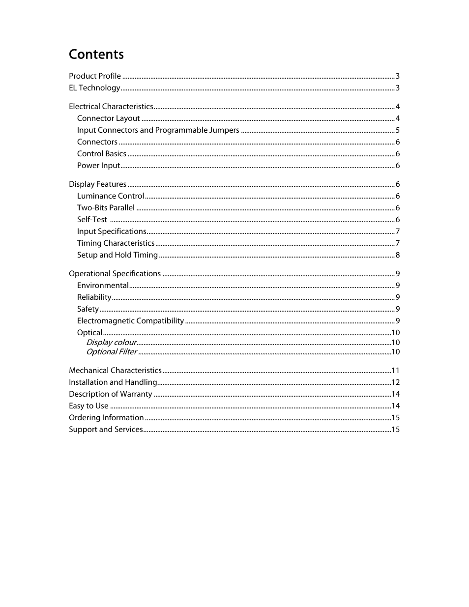 Planar High Brightness User Manual | Page 3 / 18