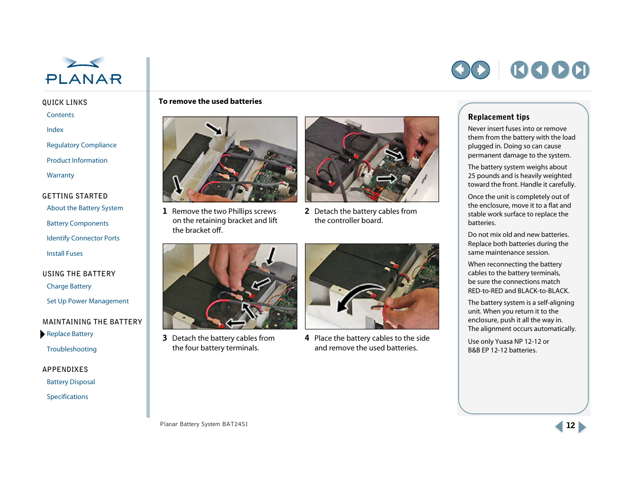 Planar BAT24SI User Manual | Page 17 / 31