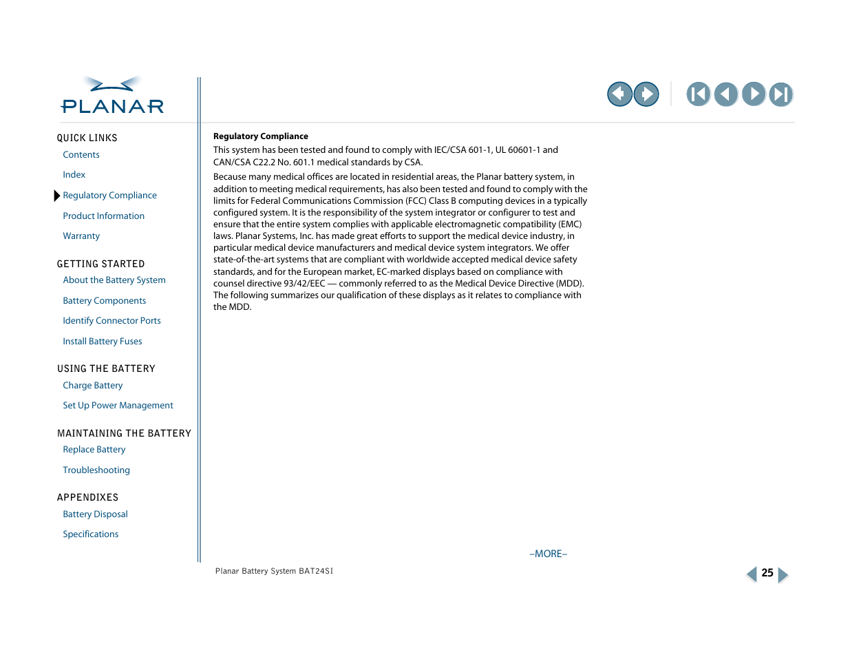 More | Planar BAT24SI User Manual | Page 30 / 31