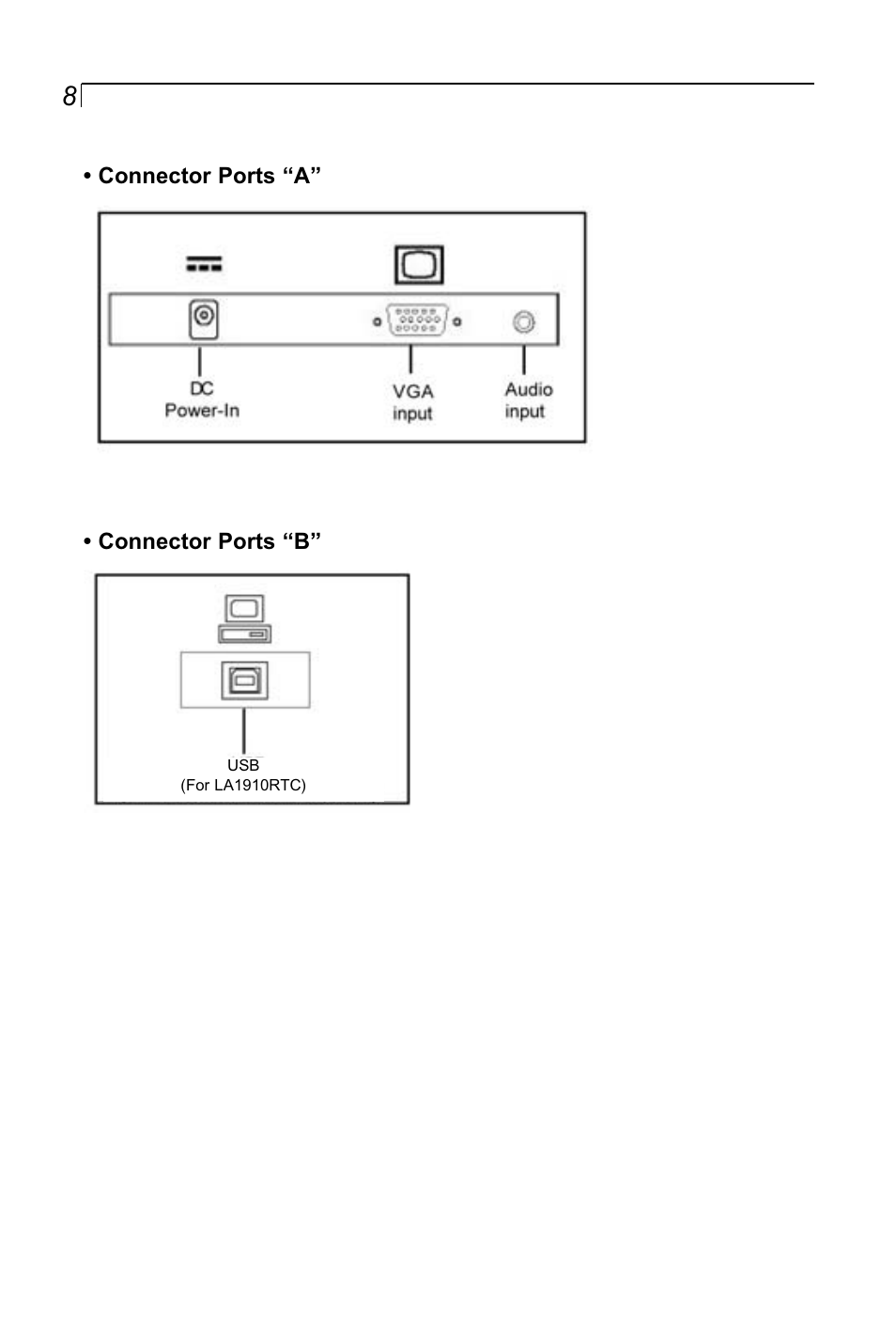 Planar LA1910RTC User Manual | Page 8 / 22