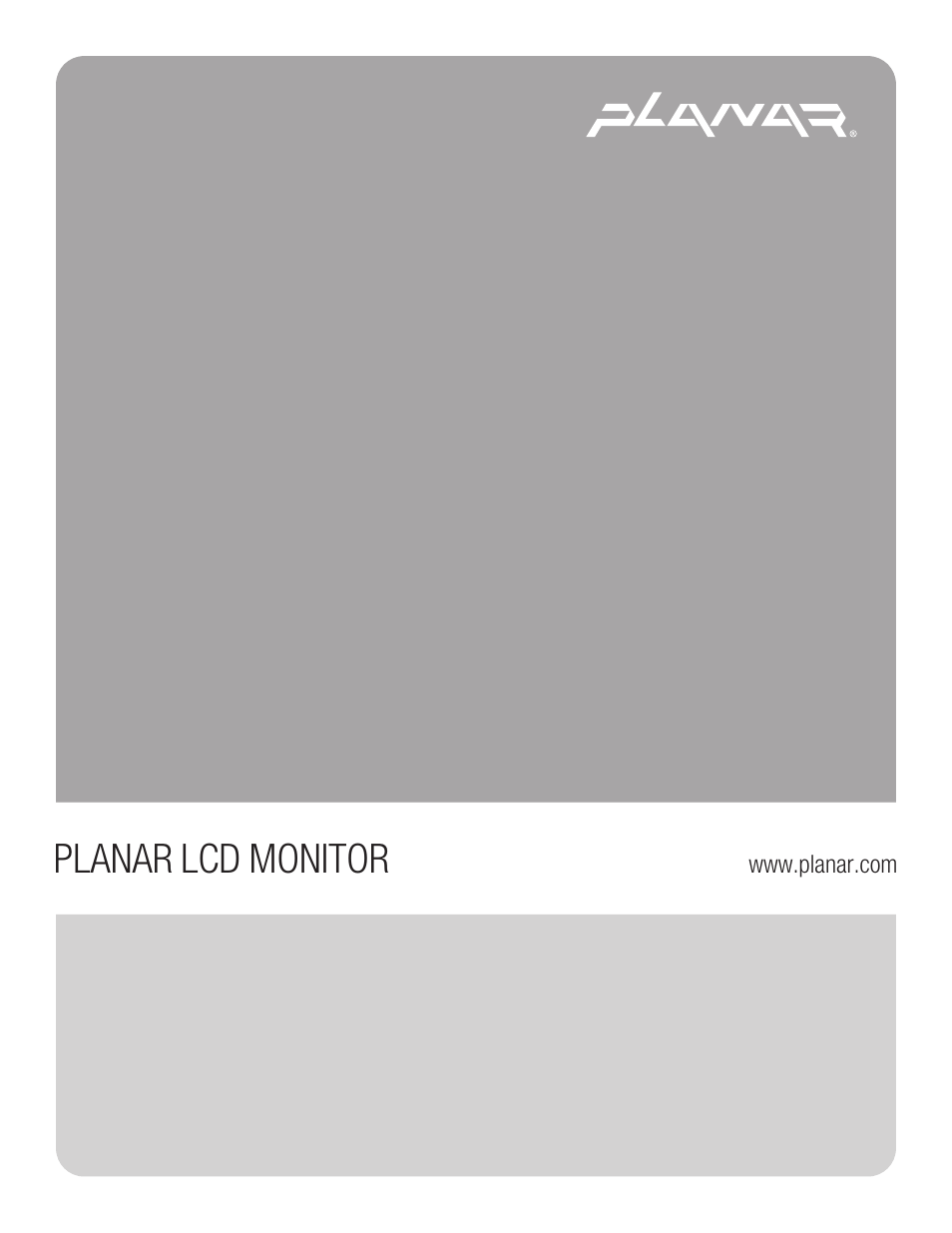 Planar PL170M User Manual | 16 pages