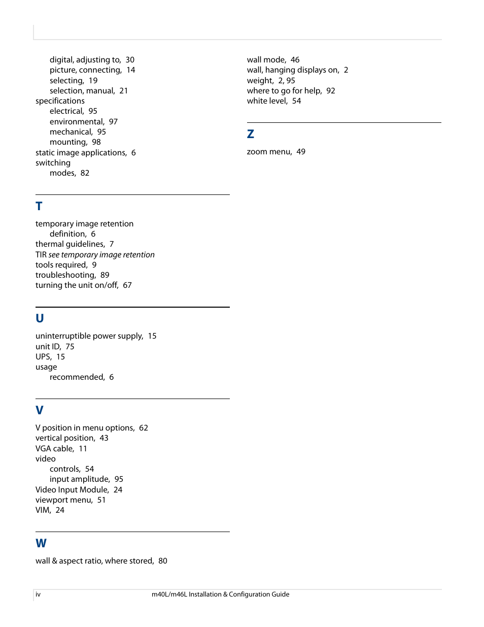 Planar M46L User Manual | Page 116 / 116