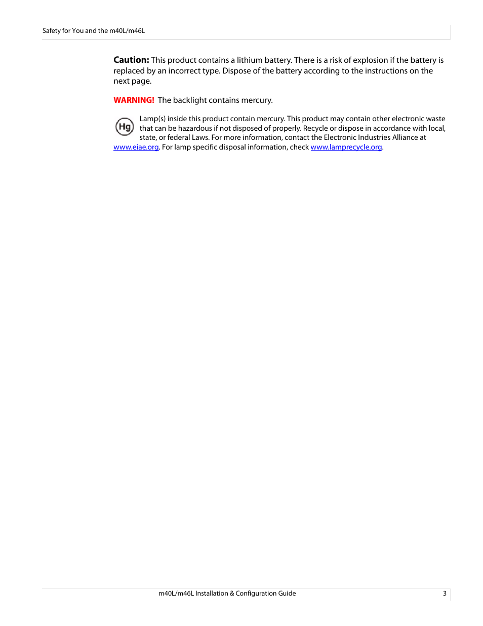 Planar M46L User Manual | Page 13 / 116