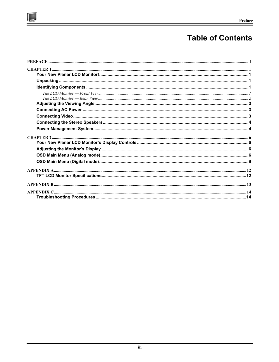 Planar CT1744NU User Manual | Page 5 / 19