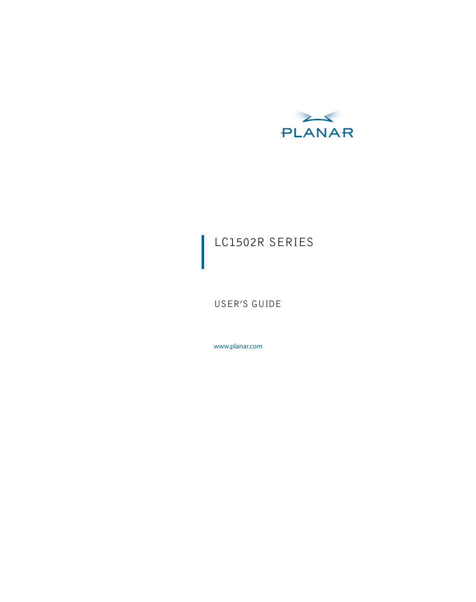 Planar LC1502R User Manual | 29 pages