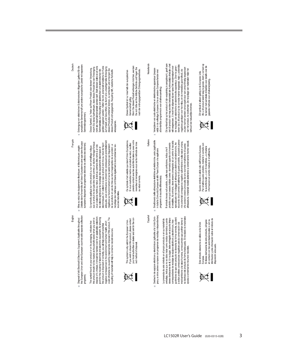 Planar LC1502R User Manual | Page 3 / 29