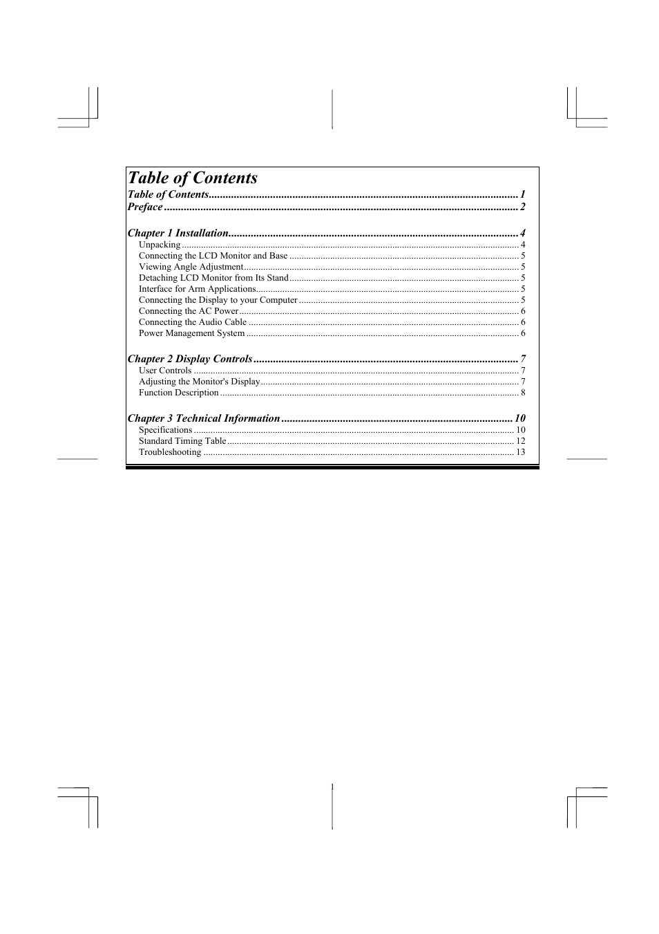 Planar PL1910M User Manual | Page 3 / 16