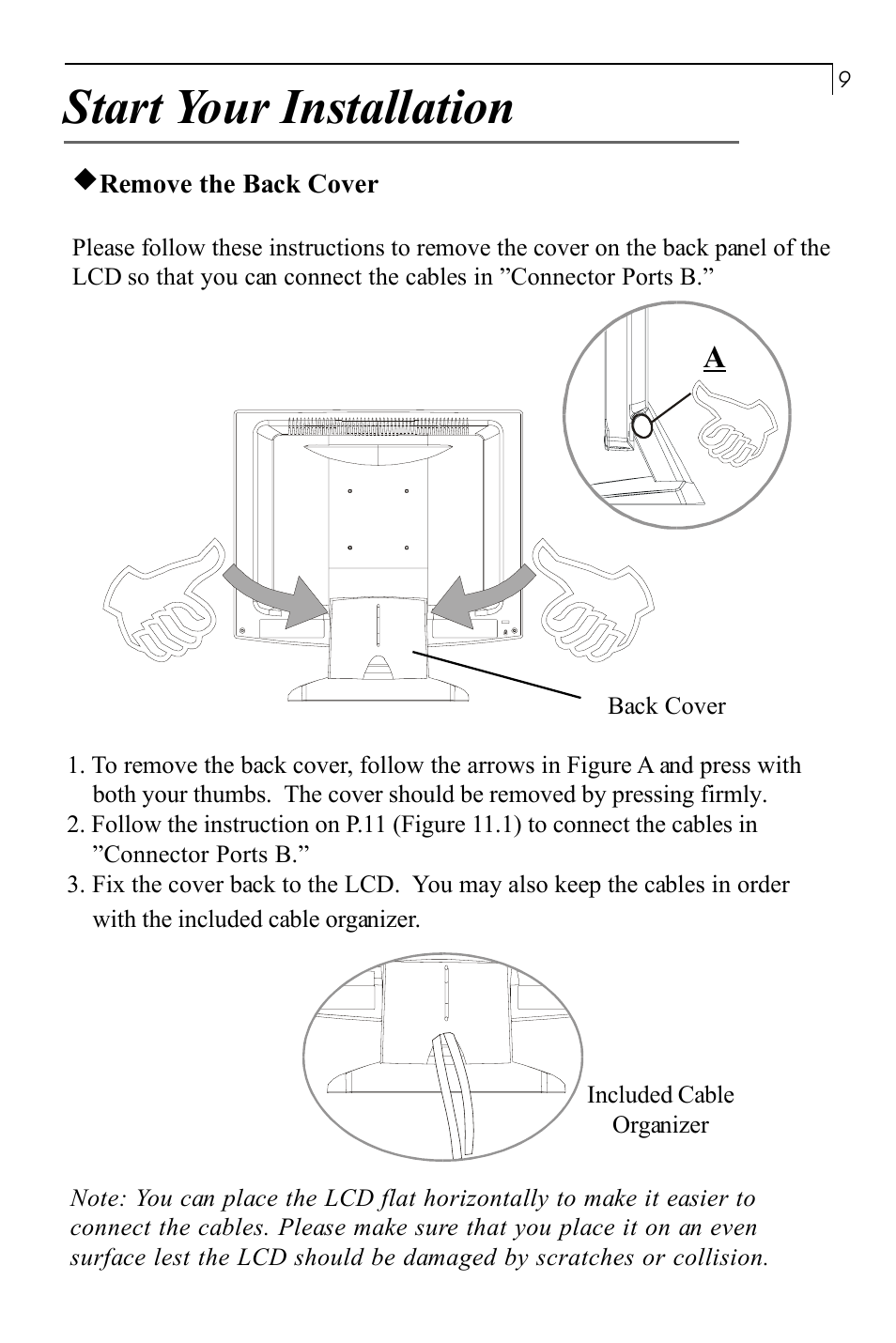 Start your installation | Planar PT150MU User Manual | Page 10 / 23
