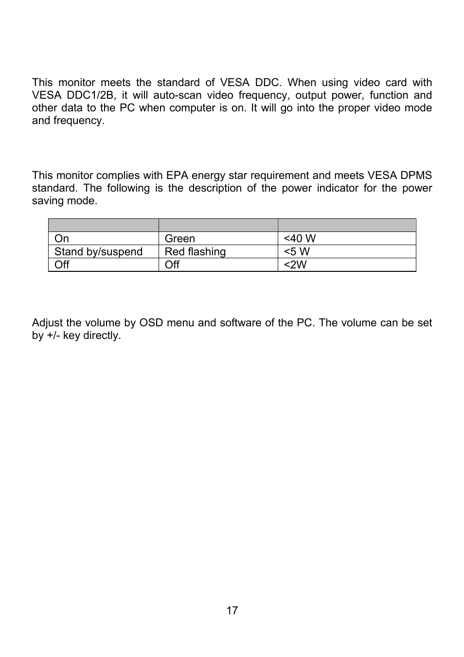 Planar PQ1710M User Manual | Page 17 / 21